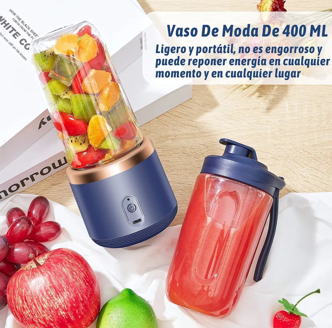 🔥 ¡Prepara Jugos y Batidos Frescos en Solo 30 Segundos! | Licuadora Portátil USB Maxi Professional