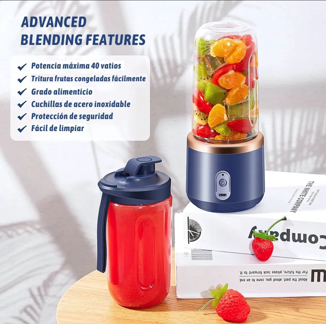 🔥 ¡Prepara Jugos y Batidos Frescos en Solo 30 Segundos! | Licuadora Portátil USB Maxi Professional