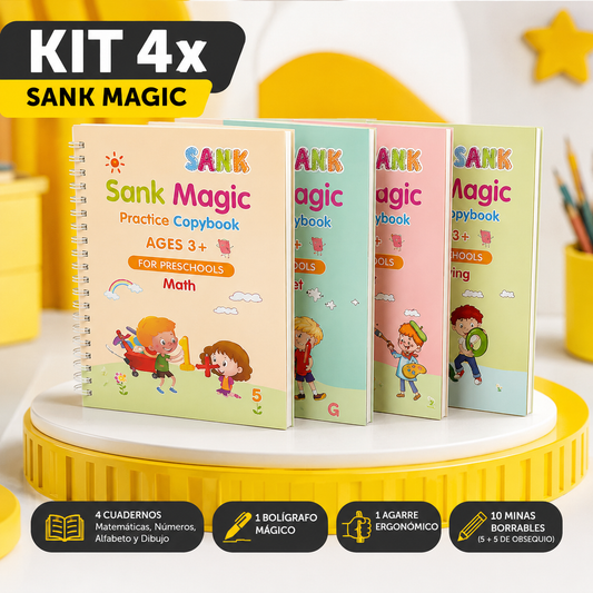 KIT 4x Libros de Caligrafia SANK MAGIC