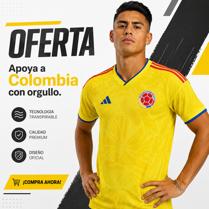 CAMISETA SELECCIÓN COLOMBIA 2026 - CABALLERO